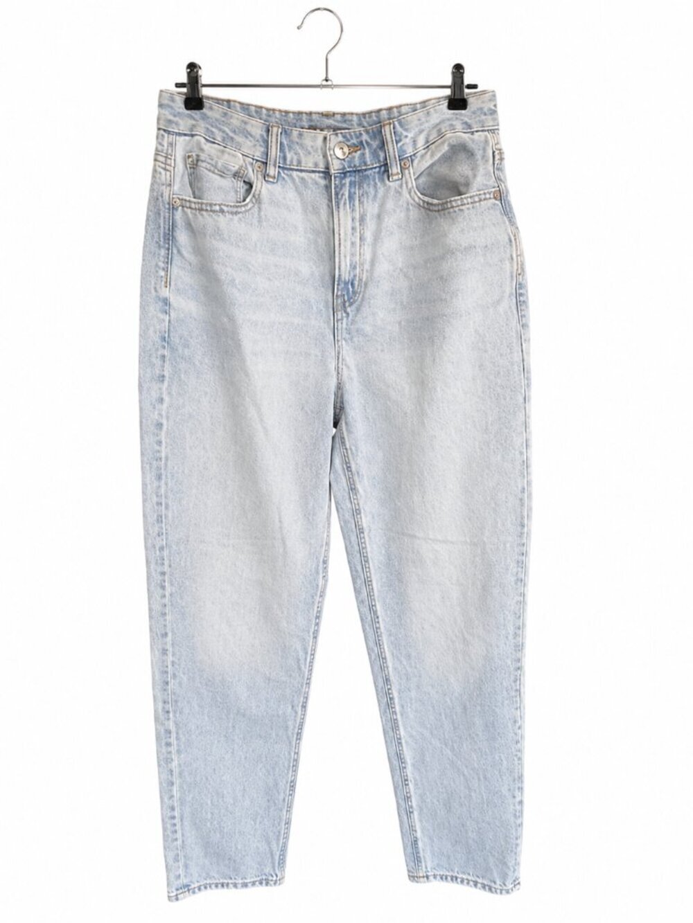 American Eagle Strigid Mom Jeans High Waisted Tapered Leg Denim Size 4